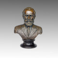 Busts Bronze Sculpture Musician Tchaikovsky Brass Statue TPE-621